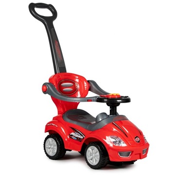 Jeździk, chodzik, pchacz 3w1 deluxe z panelem muz