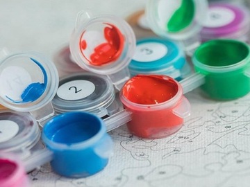 Картина по номерам Тора в осеннем лесу S004