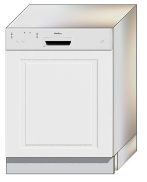 Front do zmywarki odkryty panel 60x57 BIAŁY POŁYSK