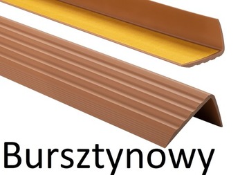 Profil SCHODOWY PCV Antypoślizgowy 41x25mm 1,10m Grafit SAMOPRZYLEPNY