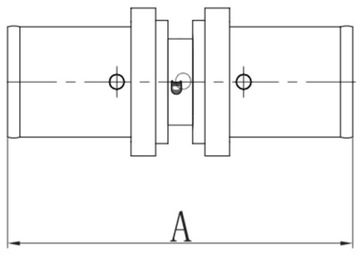 СОЕДИНИТЕЛЬ PEX/AL/PEX 16 X 16 ПРЕССОВАННЫЙ
