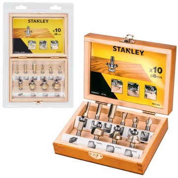 STANLEY STA80020 ZESTAW FREZÓW DO DREWNA SKRZYNKA