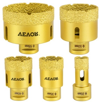 Алмазная коронка VEVOR, лезвие 20-68 мм