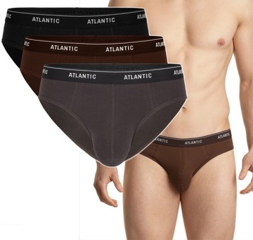SLIPY MĘSKIE ATLANTIC 3MP-157 w1 bawełna 3PAK M