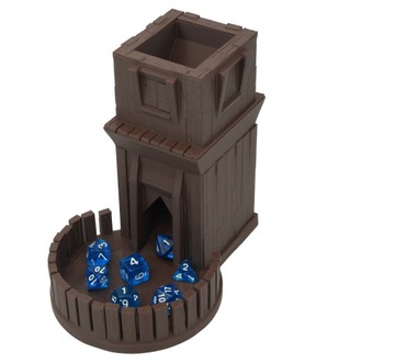 Первая деревенская башня для игры в кости - Dice Tower Коричневый шоколад