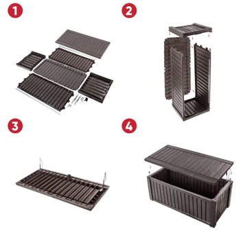 БАЛКОННЫЙ САДОВЫЙ ЯЩИК С СИДЕНЬЕМ ОБЪЕМОМ 570 Л