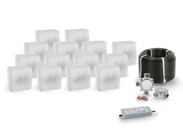 14x Świecąca Kostka Brukowa LED Akropol 14x14 BD