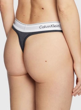 CALVIN KLEIN MAJTKI STRINGI DAMSKIE SZARE XL P8C