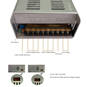 YY-500-24 Коммутируемый источник питания AC 90-264 В - DC 24 В 20,9 A 500 Вт - DO