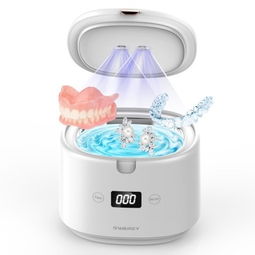 Urządzenie do czyszczenia ultrasonic UV Denture Biżuteria Cleaner 45000Hz