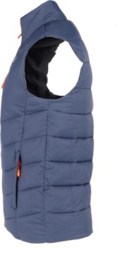 4F KAMIZELKA Z KIESZENIĄ NA PIERSI GRANATOWA BEZRĘKAWNIK PUCHOWY M492 r. L