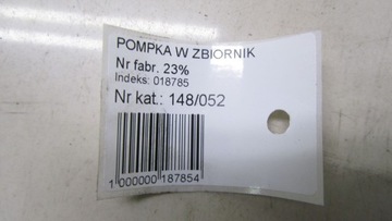 CITROEN C3 III 1.2 ČERPADLO PALIVA 9815894780 17-