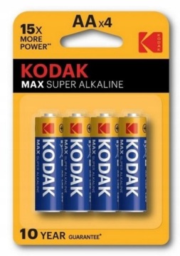 4x BATERIA alkaliczna BATERIE Kodak MAX LR06 AA
