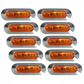 10 Szt Lampa obrysowa 4 led ledy obrysówka