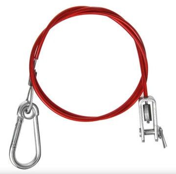 ТРОС БЕЗОПАСНОСТИ ТОРМОЗНОЙ ТРЕЙЛЕР ТРЕЛЕВЫЙ КРЮК Аварийный КРЮК УЗЕЛ НА 1 М.