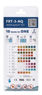 ТЕСТ КАЧЕСТВА ВОДЫ ТЕСТЕР АКВАФИЛЬТРОВ 10 ПАРАМЕТРОВ
