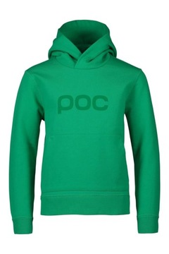 Bluza POC dziecięca sportowa bawełniana zielona kaptur kangurka r. 140