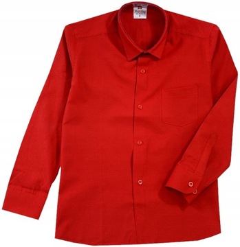 ЭЛЕГАНТНАЯ ФОРМА РУБАШКА КРАСНАЯ 7 лет J140D