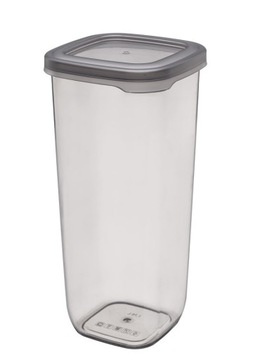 Pojemnik plastikowy do żywności kwadratowy VADO 1700 ml wysoki szary