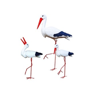 STORK NEST BIG STORK with Small - Декоративная садовая фигурка