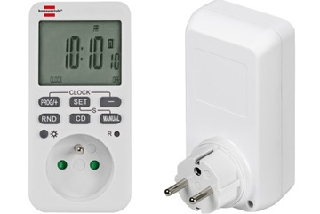 PROGRAMATOR CZASOWY WŁĄCZNIK CYFROWY TIMER IP20 ZEGAR STERUJĄCY DOMOWY