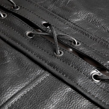 ЖИЛЕТ ДЛЯ ПЕРСОНАЛА OZONE ЧЕРНЫЙ КОЖАНЫЙ ЖИЛЕТ XL