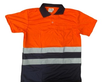 Koszulka Polo ostrzegawcza robocza BHP CE 3XL