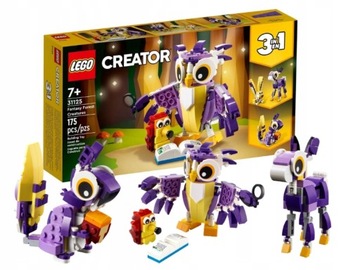 LEGO CREATOR Forest Creatures Сумка Сова 3в1 Ежик Олень Кролик 7+