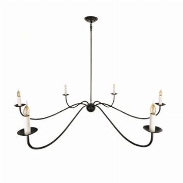 Żyrandol Elegant Czarny 160 cm