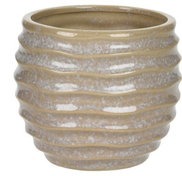 Doniczka kremowa z porcelany osłonka na donice 18,