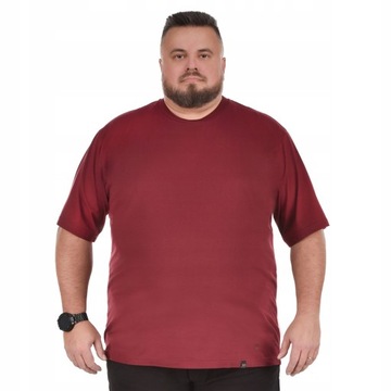 Duża koszulka Viking Jeans męska bordowa 130cm 4XL bawełna