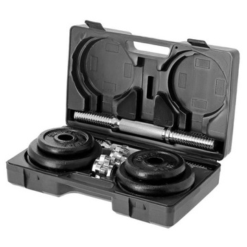 SZTANGIELKI HANTLE W WALIZCE 2 x 10 KG HMS ST20