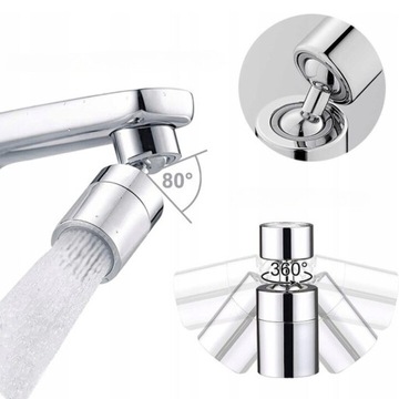 OBROTOWY PRZEDŁUŻACZ DO KRANU ZLEWU BATERII KUCHENNEJ PERLATOR PRZEDŁUŻKA