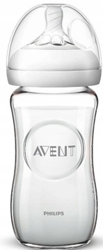 Butelka Philips Avent 240ml szklana smoczek nr 3