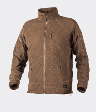 Bluza Męska Polarowa Helikon Alpha Tactical Polar Ciepły Fleece Coyote M