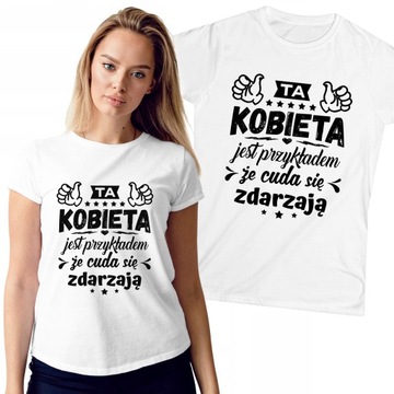 KOSZULKA NA DZIEŃ KOBIET WALENTYNKI URODZINY DAMSKA PREZENT T-SHIRT | M