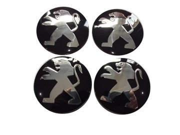 EMBLEMAT NAKLEJKA Z ALUMINIUM PEUGEOT 64mm