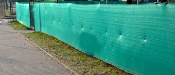 SIATKA CIENIUJĄCA 90% 1,5 x 25m ZIELONA NA PŁOT OGRODZENIE + 100szt. opasek