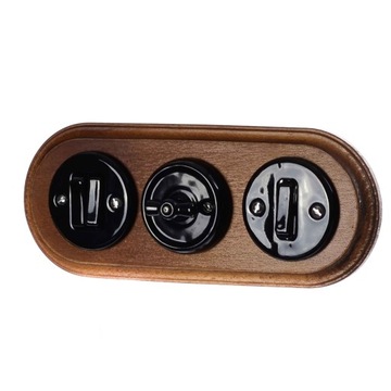 КЕРАМИЧЕСКИЙ ДВУХСТОРОННИЙ ПЕРЕКЛЮЧАТЕЛЬ РЕТРО LOFT ДЛЯ СКРЫТОГО МОНТАЖА