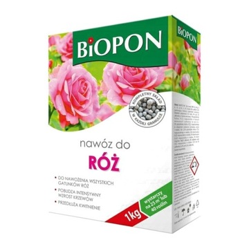 Nawóz do wszystkich gatunków róż BIOPON Granulowany 1kg