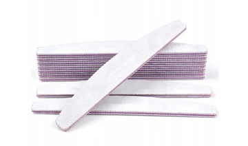 Пилочка для ногтей 100/180 Маникюрный набор ДВУХСТОРОННЯЯ ЗЕБРА ПОЛУЛУНЯ