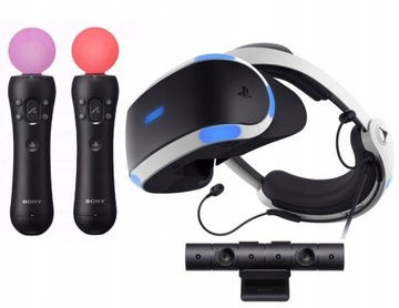 Zestaw Sony PlayStation VR CUH-ZVR2 Kamera V2 2x Move Pełen zestaw PS4 PS5