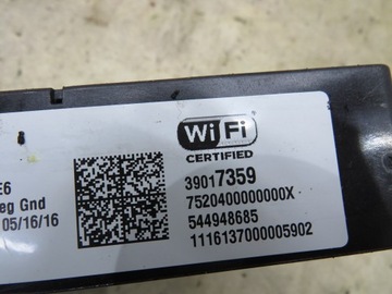 MODUL ŘÍZENÍ WIFI OPEL CORSA E 39017359