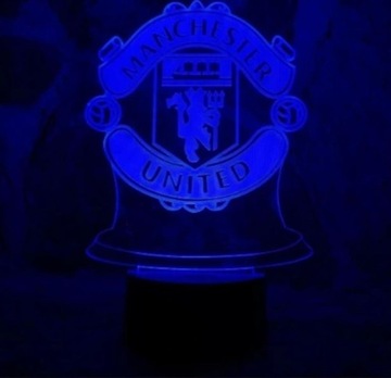 MANCHESTER UNITED 3D СВЕТОДИОДНЫЙ НОЧНИК С ДИСТАНЦИОННЫМ УПРАВЛЕНИЕМ