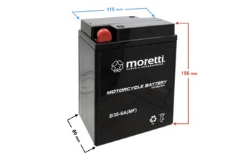Akumulator Moretti AGM (Gel) MB38-6A
