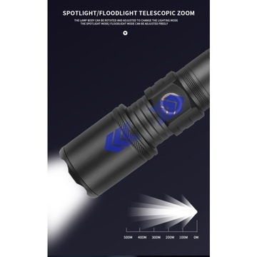 1500 Lumen Flashlight Type-c USB Rechargeable
