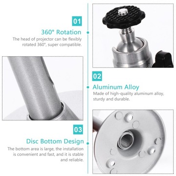 UCHWYT SUFITOWY DO MONTAŻU PROJEKTORA ŚCIENNEGO