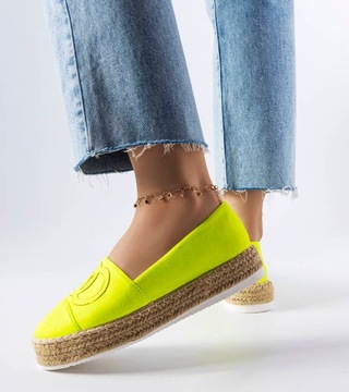 Neonowe espadryle na platformie Southfield 39