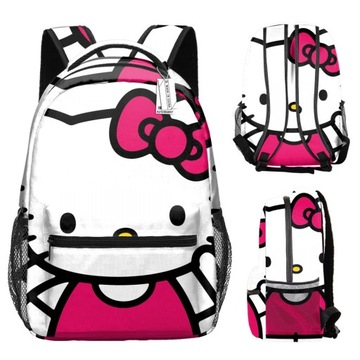 БОЛЬШОЙ ШКОЛЬНЫЙ РЮКЗАК А4 HELLO KITTY УЗОРЫ ЦВЕТА