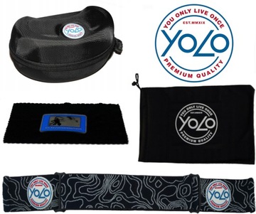 GOGLE NARCIARSKIE MĘSKIE YOLO WYMIENNE SZYBY POLARYZACJA ZIELONE ANTI FOG